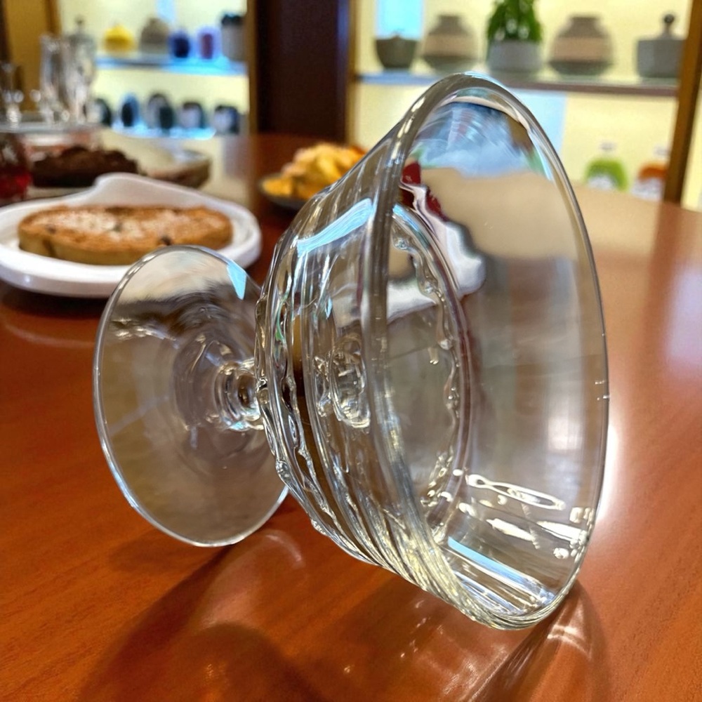 Vintage Fostoria Century pattern glass 3.75” tall x 4.75” across top x 3.5” @btm